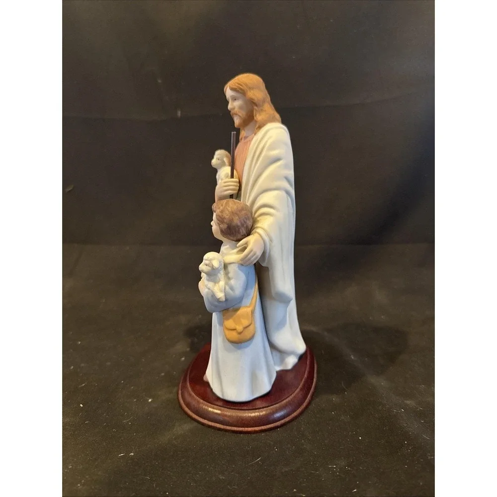 Homeco The Good Shepherd Greatest Stories Ever Told Jesus Figure Porcelain Vtg.